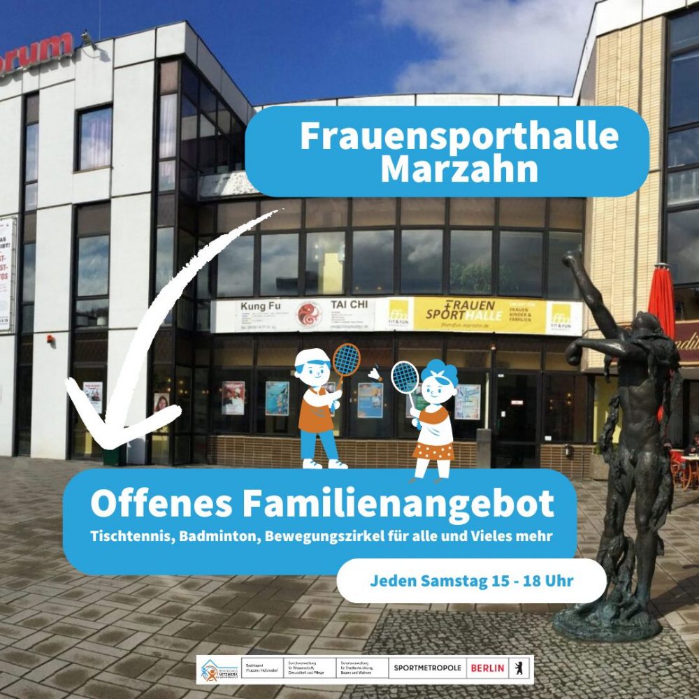 offenes Sportangebot für Familien, Ehepaare, Kinder und Jugendliche