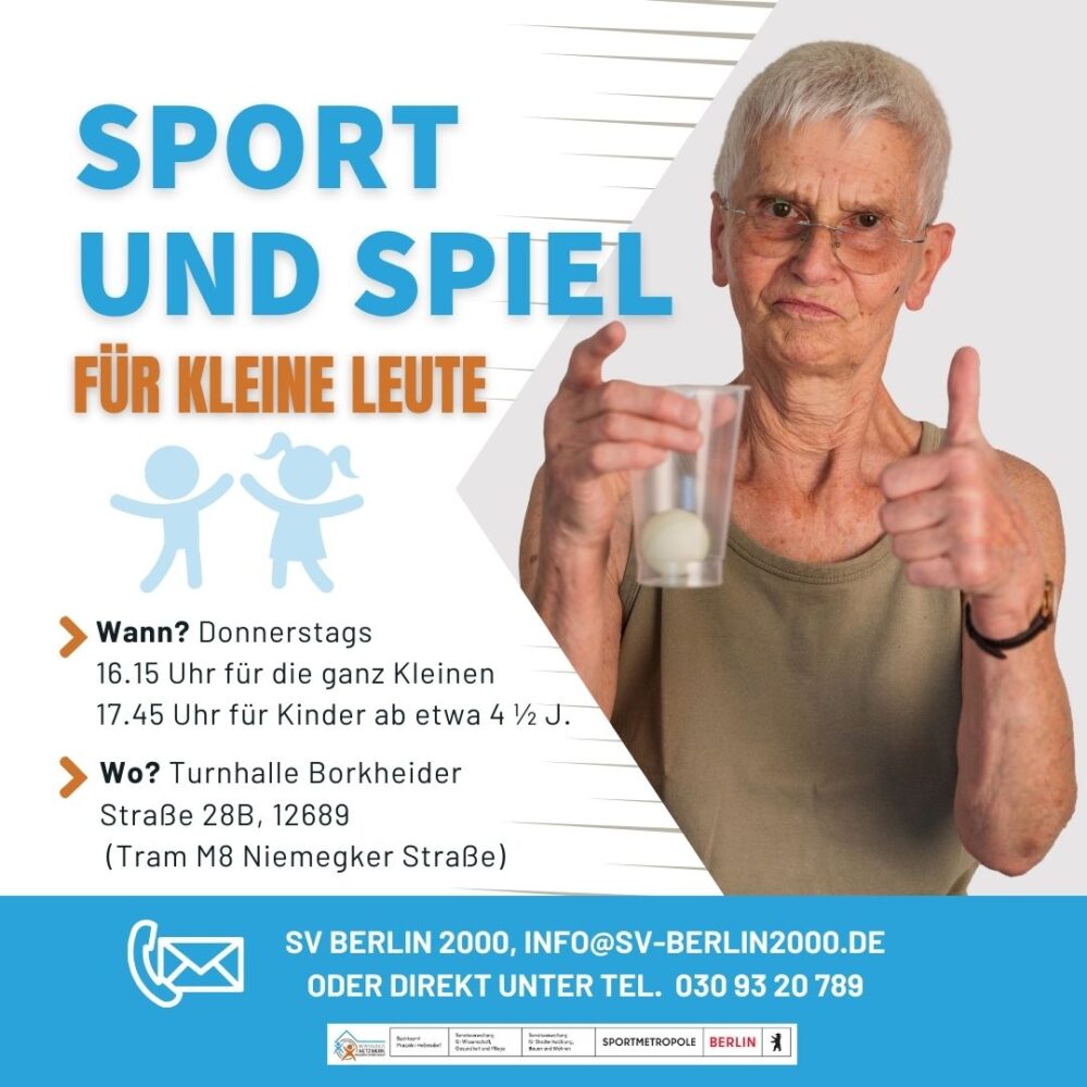 SPORT UND SPIEL FÜR KLEINE LEUTE